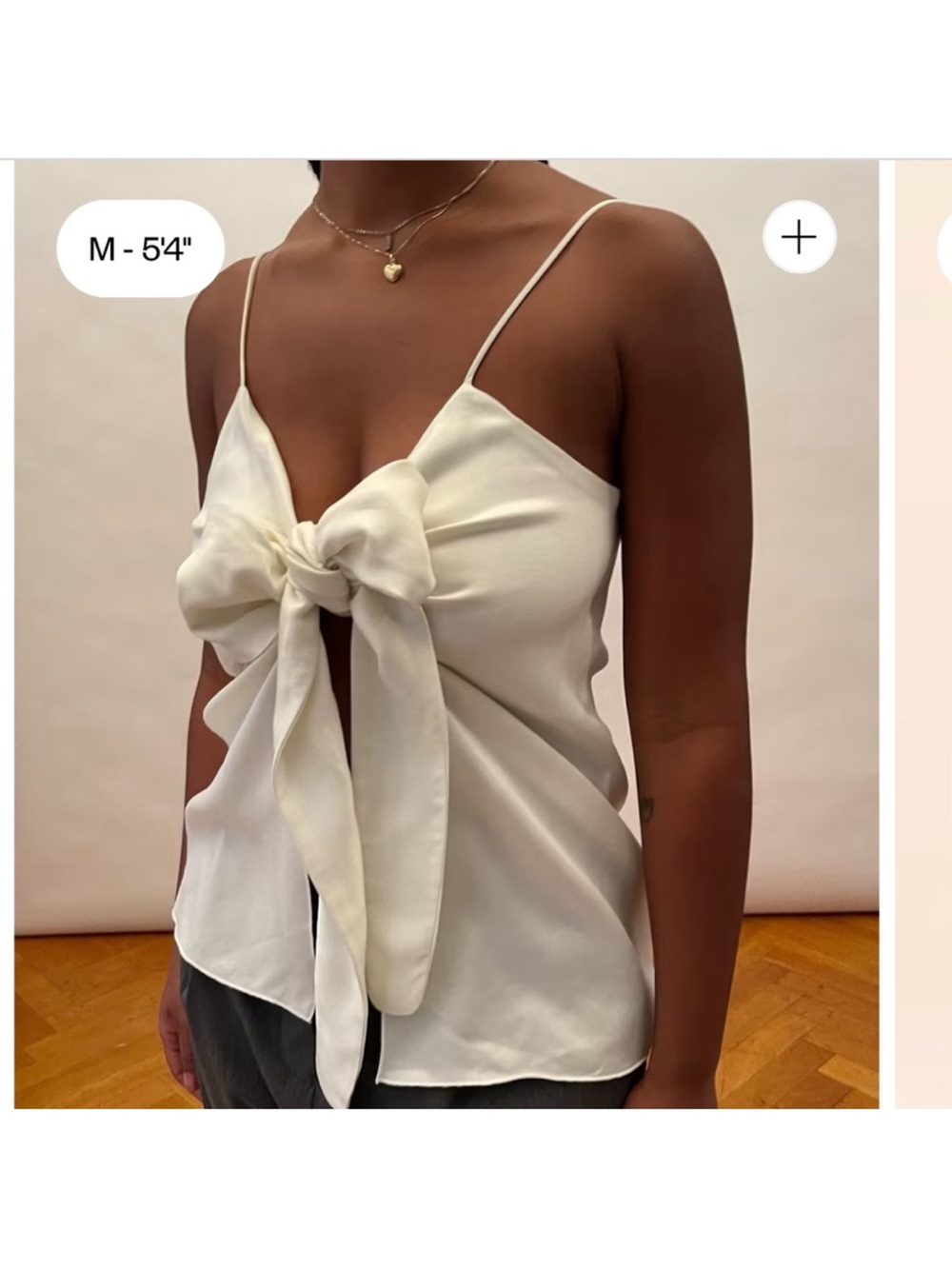 Djerf Avenue Silky Tie Top Tank